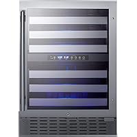 Summit Appliance SWC532BLBIST Commercially Approved Dual Zone 24
