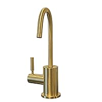 Contemporary C-Spout Hot Only Filtration Faucet-Brushed Gold(H2400 BG)