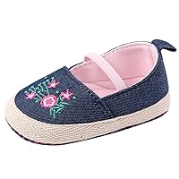 Girl Shoes Band Shoes Elastic Comfortable Walkers Flower Kid Baby Solid First Baby Shoes Toddler Shoes 7