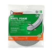 Frost King Vinyl Foam Tape - Closed Cell - Moderate Compression, 3/8