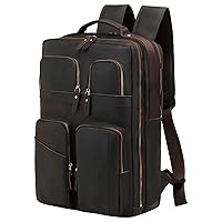 Leather Backpack For Men,17.3