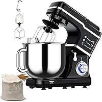 660W Stand Mixer 7.5QT Countertop Electric 10 Speed Tilt-Head Dough Mixer Home with Dough Hook, Flat Beater,For Household Kitchen