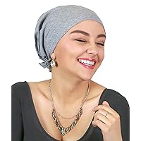Hats Scarves & More Chemo Headwear Cancer Scarf 50+ UPF Sun Protection Pre Tied Headscarf Head Coverings Cotton Celeste