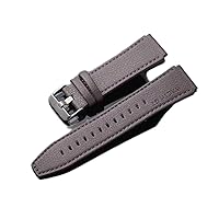 22mm Leather Straps Band for Huawei Watch GT 2 Pro GT2 2e Smart Watch Band Replacement Bracelet GT 3 46mm GT Runner Accessories (Color : Leather Gray, Size : 22mm Universal)