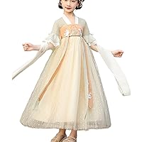 Girls Hanfu Chinese Style Tang Dress Fairy Dress Suitable for Daily Performance 3-16T Children