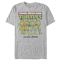 Nickelodeon Big & Tall Teenage Mutant Ninja Turtles Christmas Logo Men's Tops Short Sleeve Tee Shirt