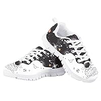 Girls Boys Shoes Mesh Tennis Sneakers Lightweight Non-Slip Gym Running Shoes for Toddler Kids White Sole