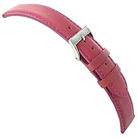 18mm Milano Genuine Italian Leather Berry Pink Stitched Watch Band Regular 969