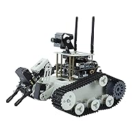 Yahboom Transbot-SE Intelligent Vision Robot Tank Package ROS System Python-Programmed 3-DOF Robotic Arm for Customized AI Exploration with Jetson Nano B01