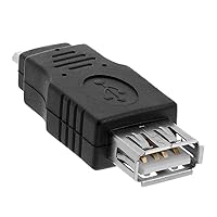 Cmple - Micro USB 2.0 Male (Type B) to USB Female (Type A) Connector, USB Female to Micro USB Male Converter Adapter for Samsung S7 S6 Edge S4 S3, LG G4, Android Windows Tablets - Black…
