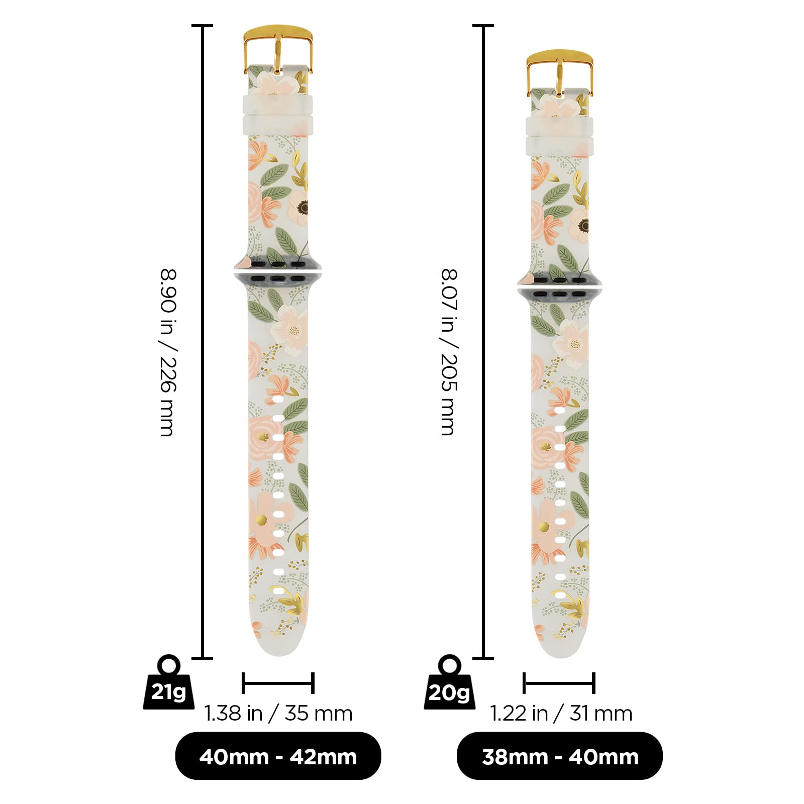 Rifle Paper CO. - Band for Apple Watch - Compatible with Series 1/2/3/4/5/6/SE
