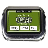 Magnetic Poetry - Little Box of Weed Kit - Words for Refrigerator - Write Poems and Letters on The Fridge - Made in The USA
