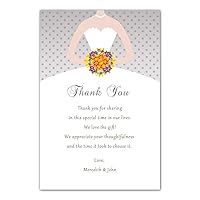 30 Thank You Cards Notes Spring Bridal Shower Cards + 30 White Envelopes