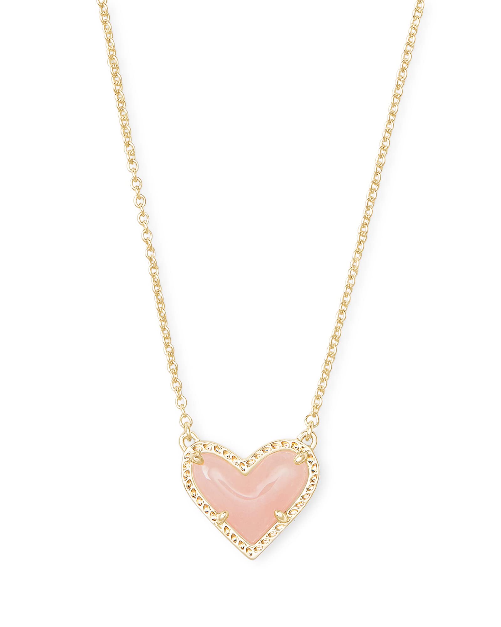 Kendra Scott Ari Heart Adjustable Length Pendant Necklace for Women, Fashion Jewelry