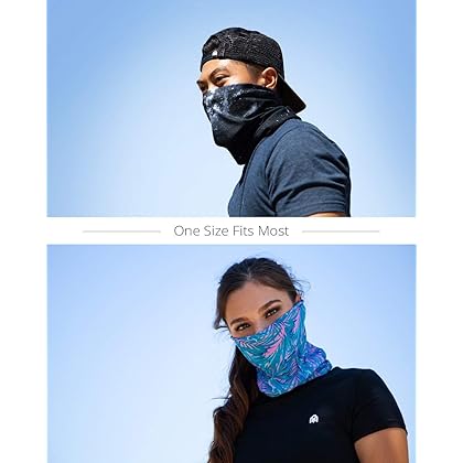 INTO THE AM Neck Gaiter Masks - Breathable Face Bandana Mask for Men & Women