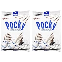 Glico Cookie And Cream Covered Cocoa Biscuit Sticks, 4.57 Ounce (Pack of 2)