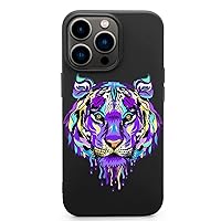 Colorful Tiger Heads Phone Case Drop Protective Funny Graphic TPU Cover for iPhone 13 Pro Max/iPhone 13 Pro/iPhone 13/iPhone 13 Mini IPhone13 Pro Max