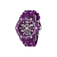 Invicta Men's 40801 Pro Diver Quartz Multifunction Purple Dial Watch