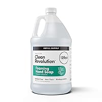 Clean Revolution Foaming Hand Soap Refill Supply Container , Ready to Use Formula , Forest Escape Fragrance , Gluten Free, 128 Fl. Oz