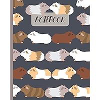 Notebook: Cute Guinea Pigs Kissing - Lined Notebook, Diary, Track, Log & Journal - Gift Idea for Boys Girls Teens Men Women (8