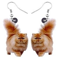 Acrylic Drop Dangle Sweet Cat Earrings Jewelry For Women Girls Kids Gift Charms accessories