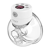 Breast Pump Wearable Breast Pump Electric Hands-Free Breast Pumps with 2 Modes, 9 Levels, LCD Display, Memory Function Rechargeable, Massage Mode, 24mm Flange