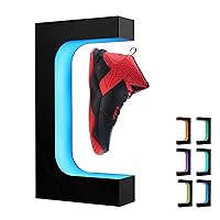 Levitating Shoe Display Stand,Magnetic Levitation Sneaker Rack Holder with 16 Colors Remote Control&360°Rotation Suspended & Spinning for Storefront Home Decor|Advertising Exhibition Shoe Store Show