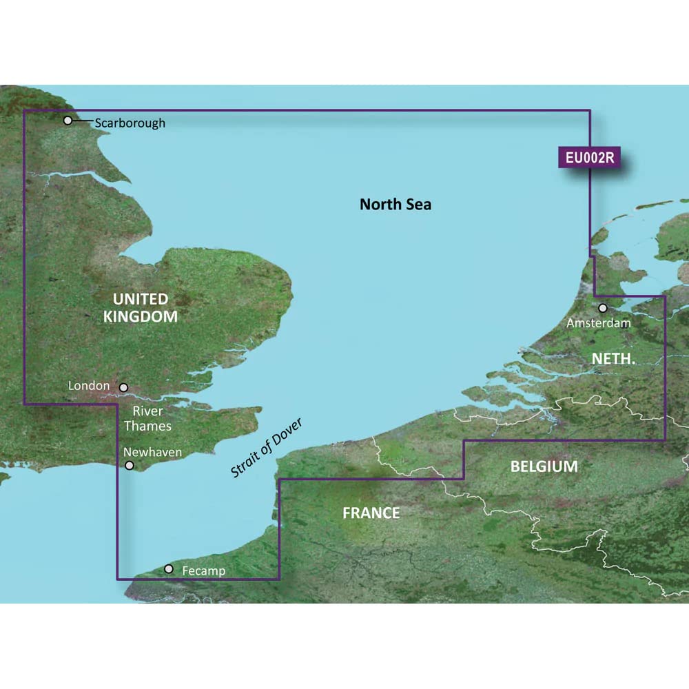 Garmin Bluechart G2 HXEU002R - Dover to Amsterdam and England Southeast - microSD/SD