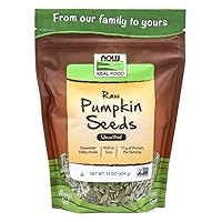 NOW Foods, Pumpkin Seeds, Raw and Unsalted, Essential Fatty Acids, Rich in Iron, Excellent Source of Protein, Certified Non-GMO, 1-Pound (Packaging May Vary)