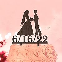 Brides Wedding Cake Topper Wood 2 Brides Silhouette 2 Women Wedding Anniversary Party Decorations Customize Name Est Date Women Marriage Gifts