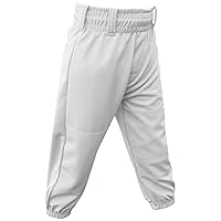 3N2 Clutch Boys Youth Baseball Pants - 100% Polyester Lightweight with Reinforced Knees, Elastic Hem & Waistband