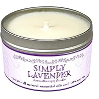 Soy Wax Aromatherapy Candle, Simply Lavender, 6.5 Ounce