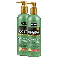 ShiKai Borage Therapy Advanced Formula Body Moisturizer (8oz, Pack of 2) | Fragrance Free | Hydrating Lotion for Dry Hands & Body | with Oatmeal, Shea