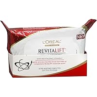 Skincare Revitalift Makeup Removing Wipes with Vitamin E, Face Cleansing Towelettes, Gentle Makeup Remover, Removes Dirt, Sweat and Makeup, 30 Count