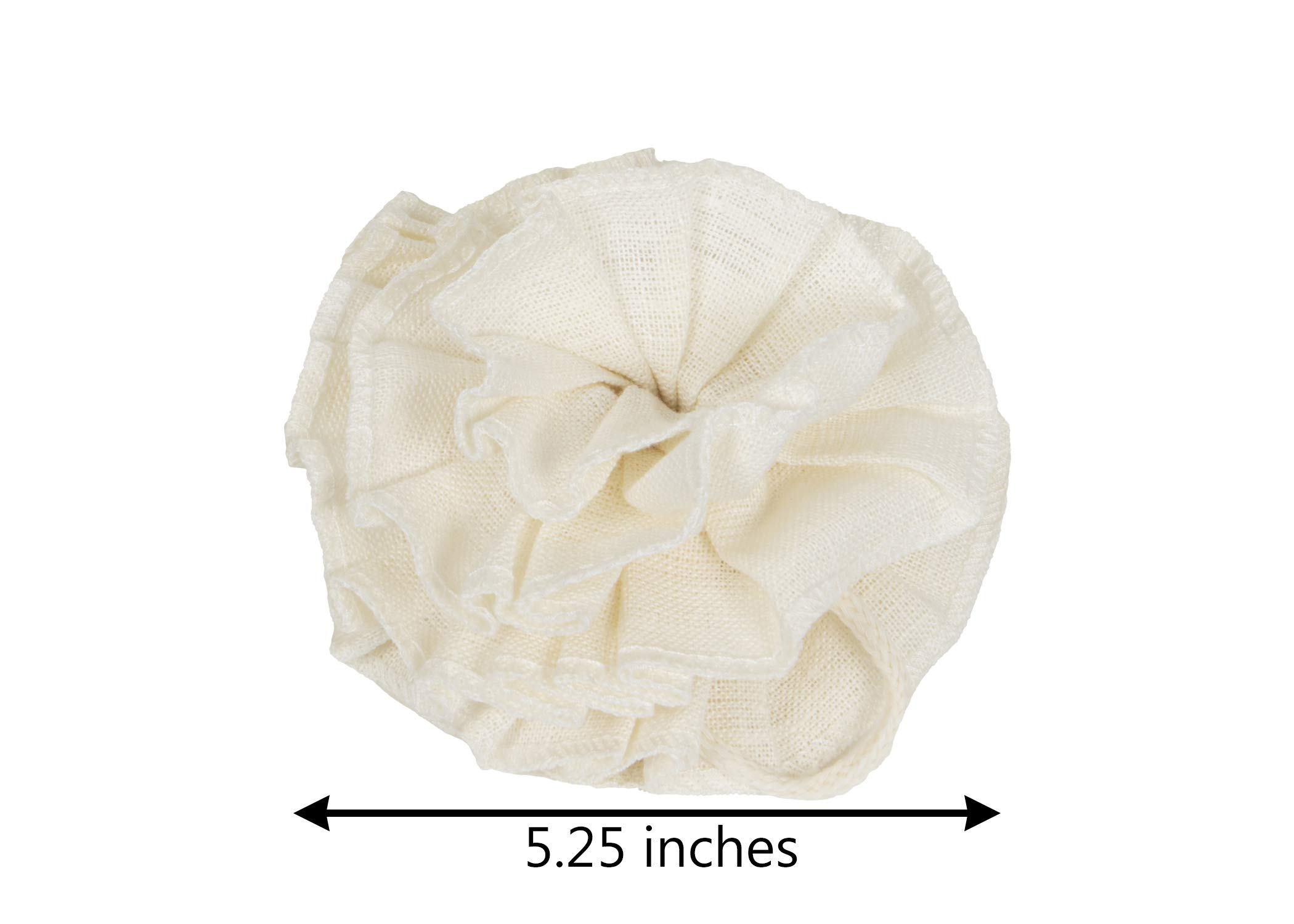Cotton Collection Exfoliating Shower Pouf, White