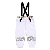 IBTOM CASTLE Baby Boys Halloween Costume Pirate Firefighter Astronaut Loose Pants High Stretchy Pants with X-Back Suspender