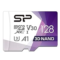 Silicon Power 128GB Micro SD Card U3 SDXC Up to 100MB/s High Speed Memory Card for Cams, DJI Pocket and Drones