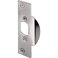 Prime-Line U 9474 Security Latch Strike, 1-1/8 In. x 4-1/4 In., Stamped Steel Construction, Chrome-Plated Finish (Single Pack)