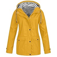 Lightweight Windbreaker Women Plus Size Rain Coats Windproof Waterproof Rain Jackets with Hood and Pockets