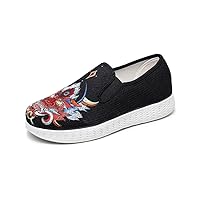 Men's Shoes Ghost Embroidered Cloth Shoes Men's Lazy Canvas Shoes