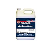 SEK Surebond SB-6000 G Wet Look Sealer Water-Based, Water-Based Polymer Blend Resin, Darkening