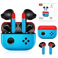 2Pcs Cute Kids Wireless Earbuds for Small Ears Adults, Waterproof 36H Playtime Bluetooth 5.0 Touch Control Wireless Earbuds for Kids Adults with Charging Case, Kids Ear Buds for Gifts
