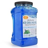 SPA REDI - Massage Cooling Gel for Pedicure, with Menthol, Peppermint Extract - Professional Strength Pedicure Foot and Leg Ice Cooling Gel Massage Therapy (Mint and Eucalyptus, 1 Gallon)