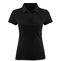 Decrum Polo Shirts for Women - Casual Fashion Short Sleeve Womens Collared Shirt and Tees