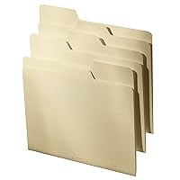 All Tab File Folders Letter Size Third Cut, 9 Folders per Pack, Back to School Supplies for College Students - Manila (FT07057)
