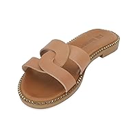 Greek Handmade Sandals, Women's Genuine Leather Handcrafted Ancient Style, Gladiator Spartan Roman Summer Anatomic Slide Beaded Flip-Flops Shoes Girls