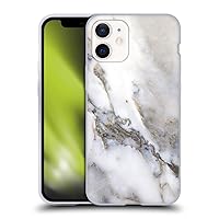 Head Case Designs Officially Licensed Haroulita Grey Marble Soft Gel Case Compatible with Apple iPhone 12 Mini