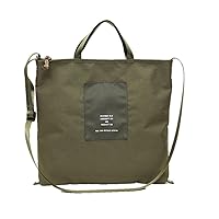 KUCO 2253111604 Women's Tote Bag, Recycled PET Deformed 2-Way Tote Bag, A4 Compatible, Khaki (366)