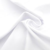 iNee 100% Cotton Fabric for Embroidery, Embroidery Fabric Cotton, 20 by 60-Inch, White