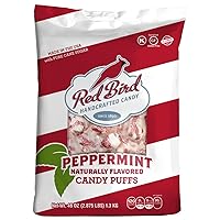 Soft Peppermint Candy Puffs, Mints Individually Wrapped, Gluten-Free, Non-GMO Verified, Kosher, Allergen Free 46 oz Bag